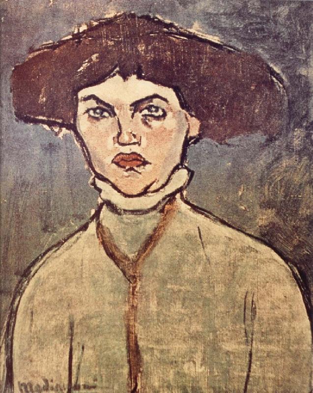 Amedeo Modigliani Head of a young woman France oil painting art